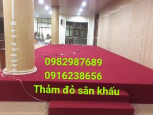 thảm đỏ một màu tại ba đình